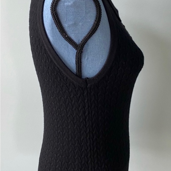 Women’s Sweater Vest Size Large But Runs Small Black Collared Forever 21 NWOT - Picture 4 of 6